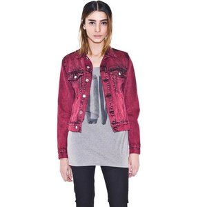 💀❗️CHEAP MONDAY Red Denim Jacket